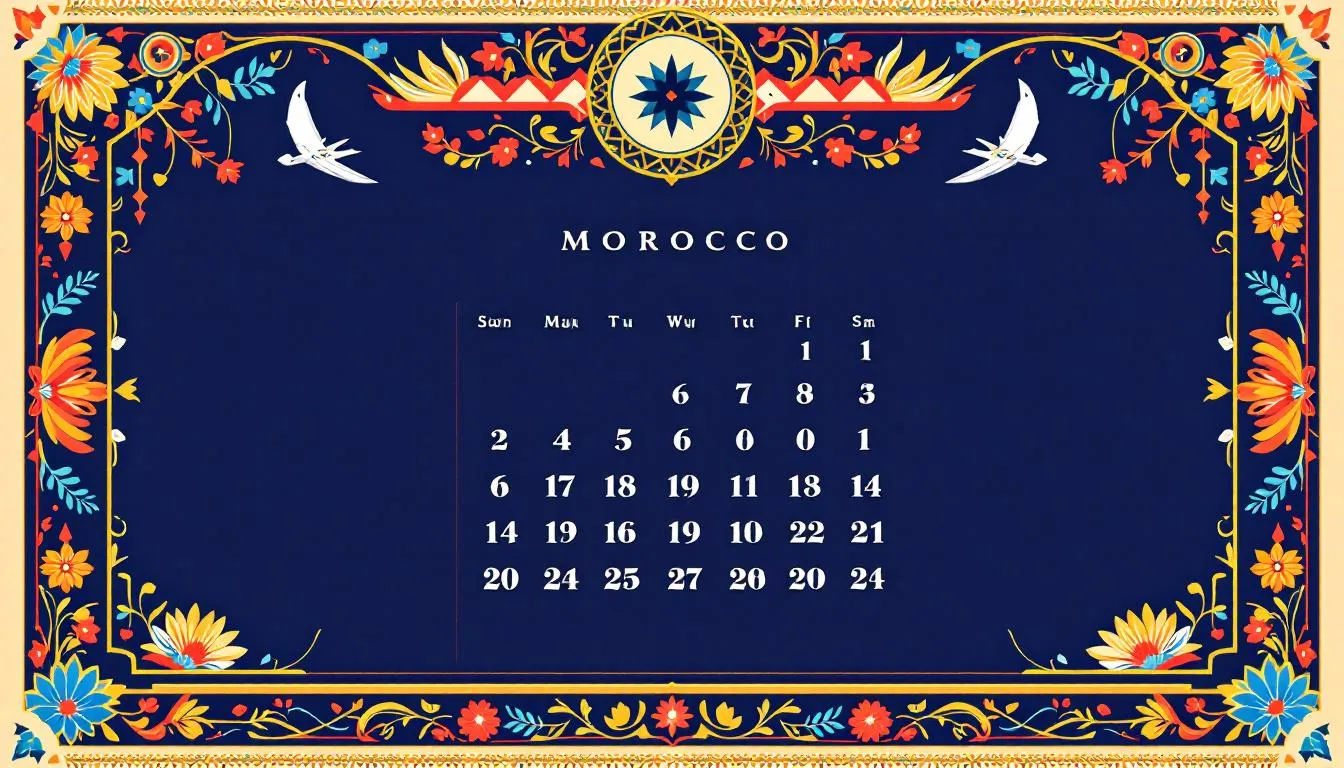 A calendar marked with optimal booking dates for flights from Singapore to Morocco.