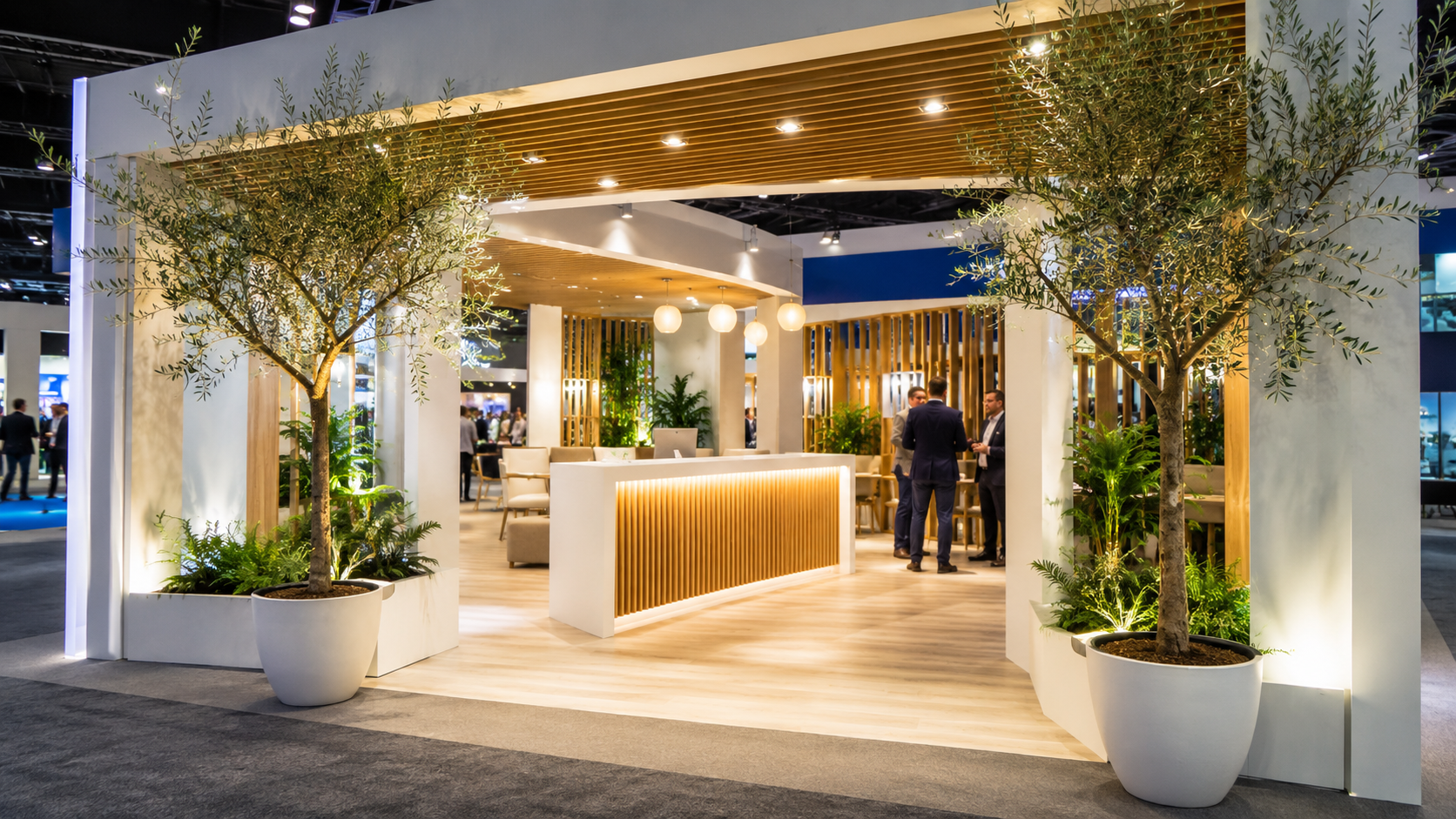 Exhibition Stand Design Ideas with Artificial Plants