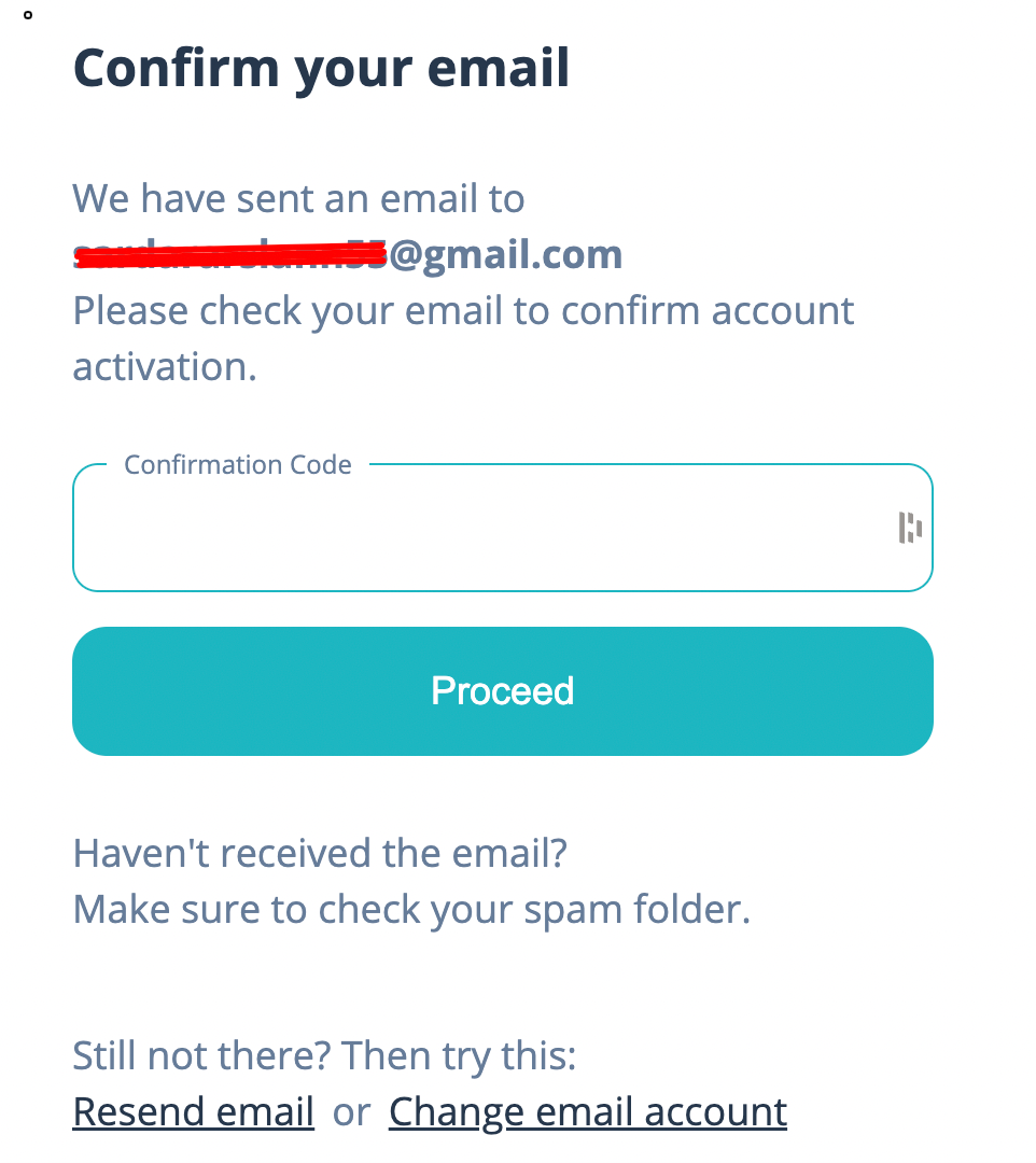 email confirmation