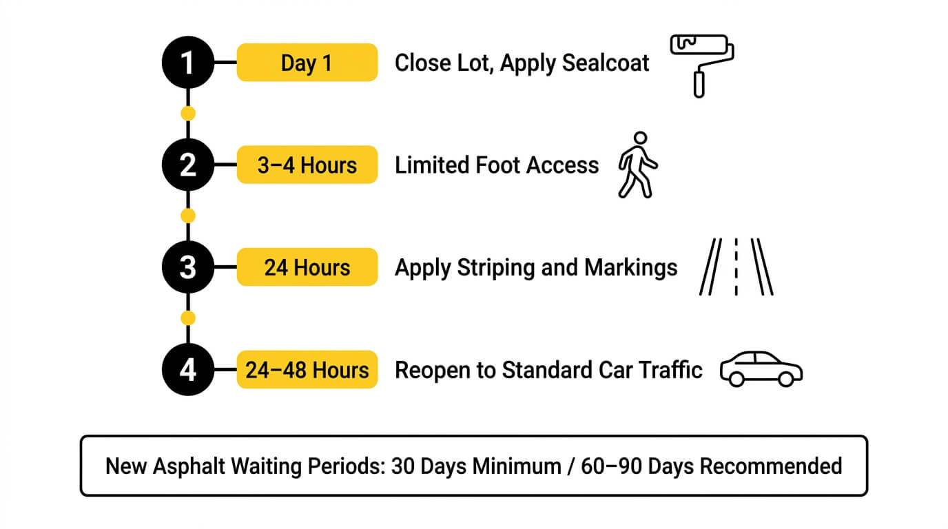 Sealcoating and “Dry Time” for Existing Lots