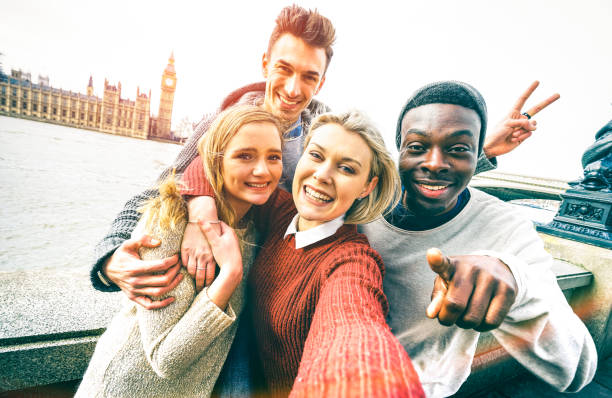 Students in London.