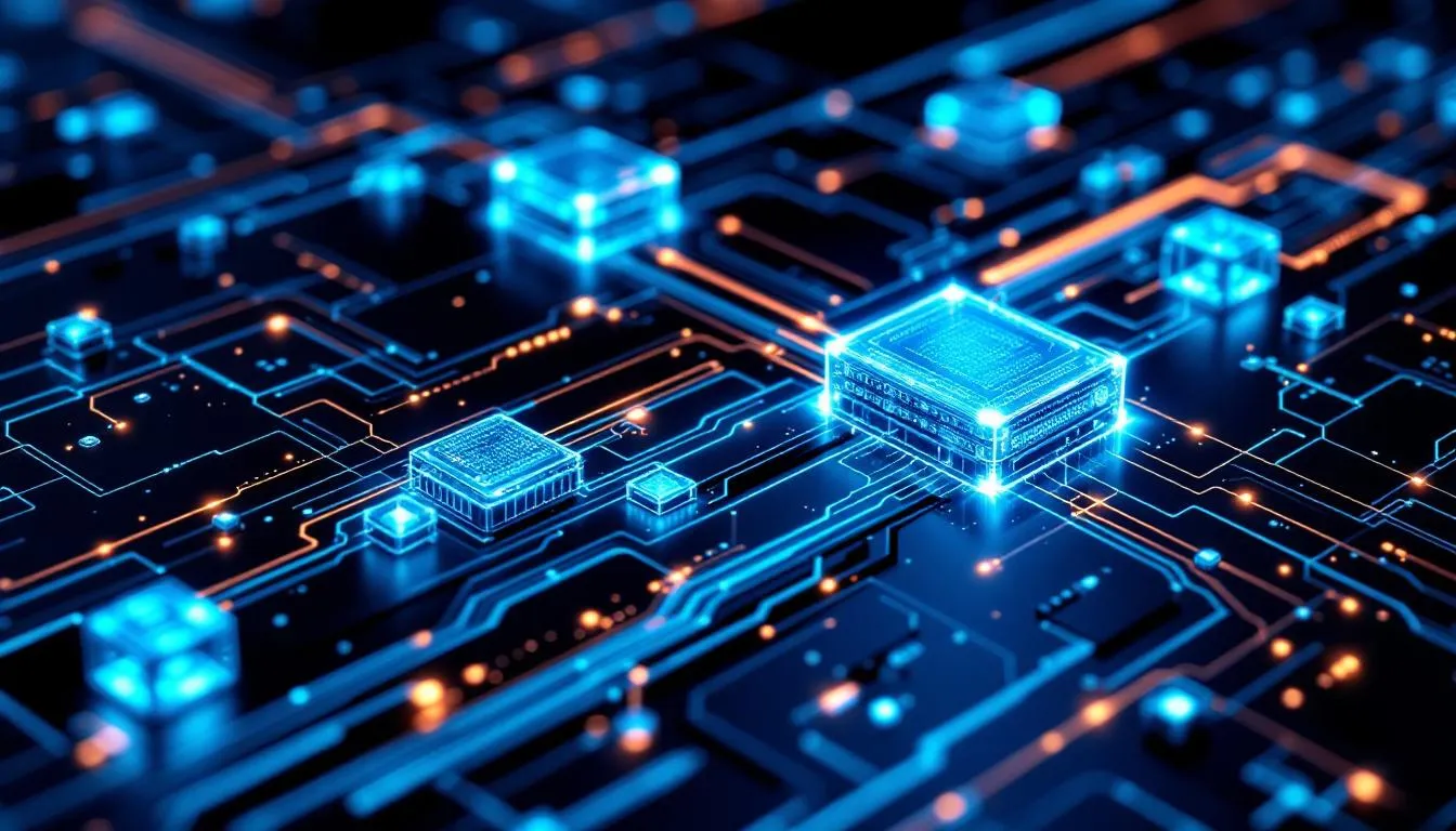 Edge computing infrastructure enhancing data center speed and reliability.