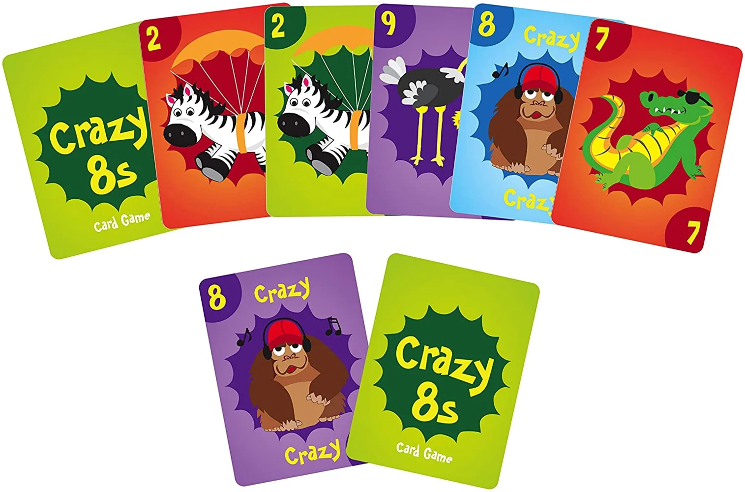 Card games with a regular deck: Crazy Eights