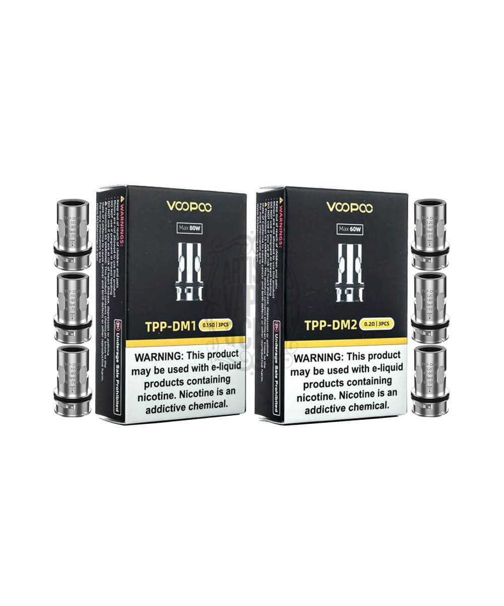 VOOPOO TPP Pod Coils contain up to 3 pieces of coils. 
