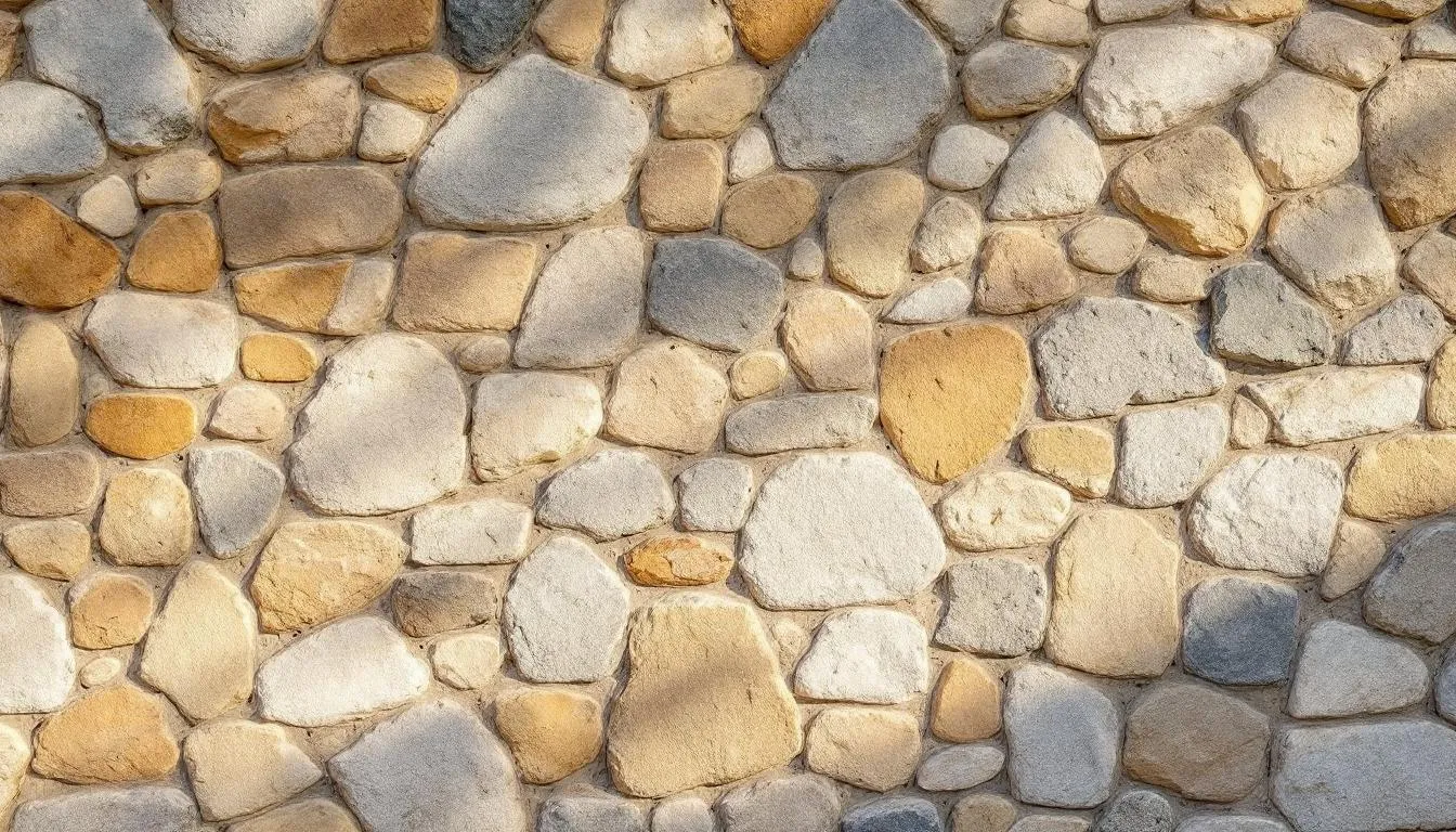 An elegant exterior wall enhanced with stonework cladding.