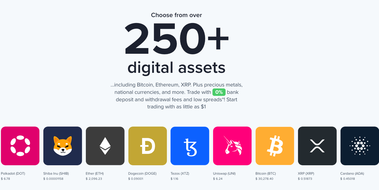 access popular cryptocurrencies on Uphold platform