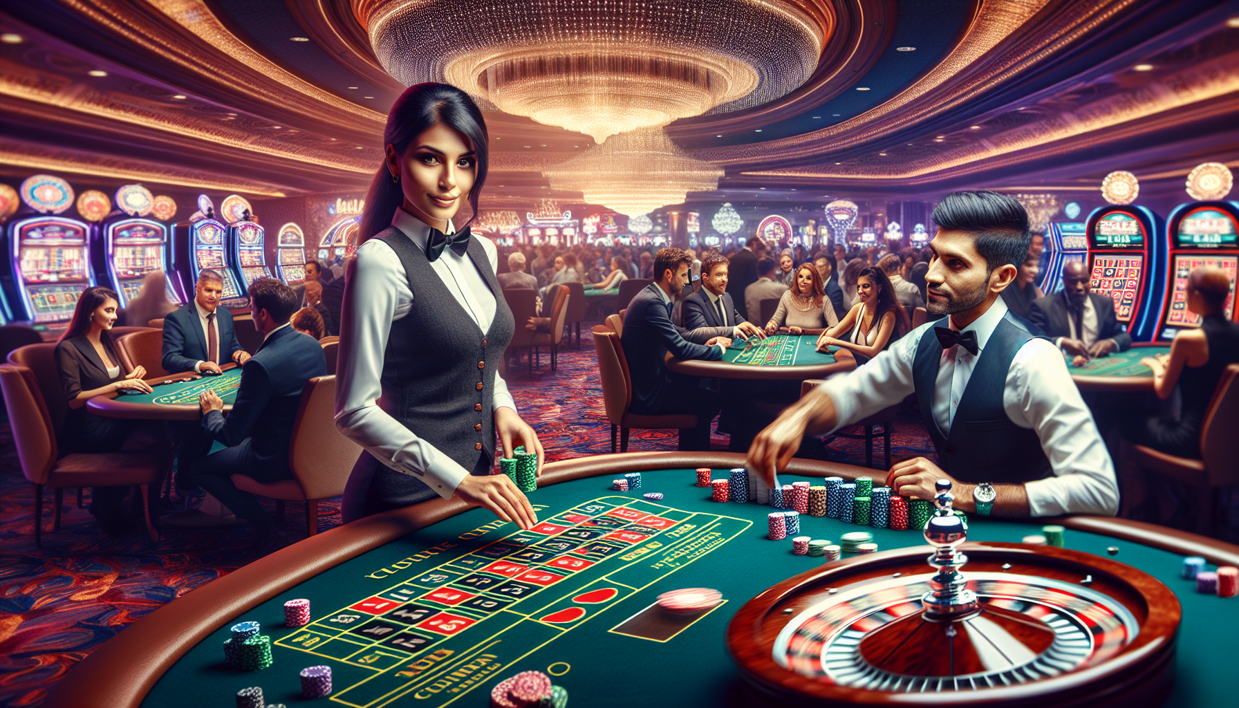 Live casino games with interactive dealers
