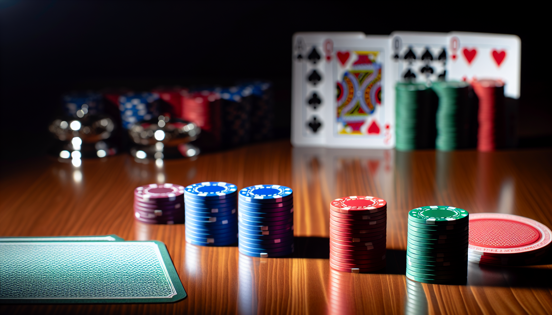 Colorful casino chips and cards symbolizing exclusive bonuses and promotions