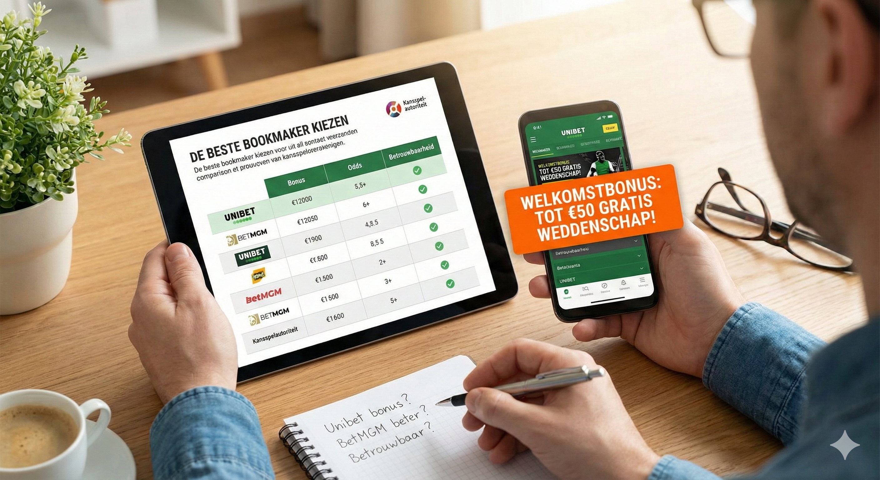 Beste bookmaker kiezen en welkomstbonussen vergelijken bij legale bookmakers