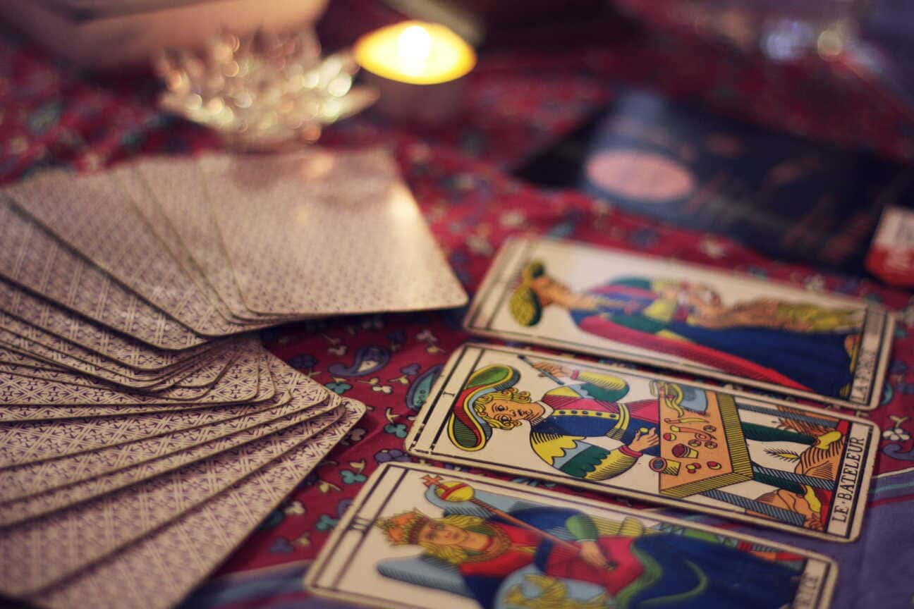 tarot cards with antique art