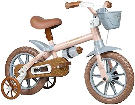 Bicicleta Aro 12 Antonella Baby Rosa - Nathor. Imagem: Amazon