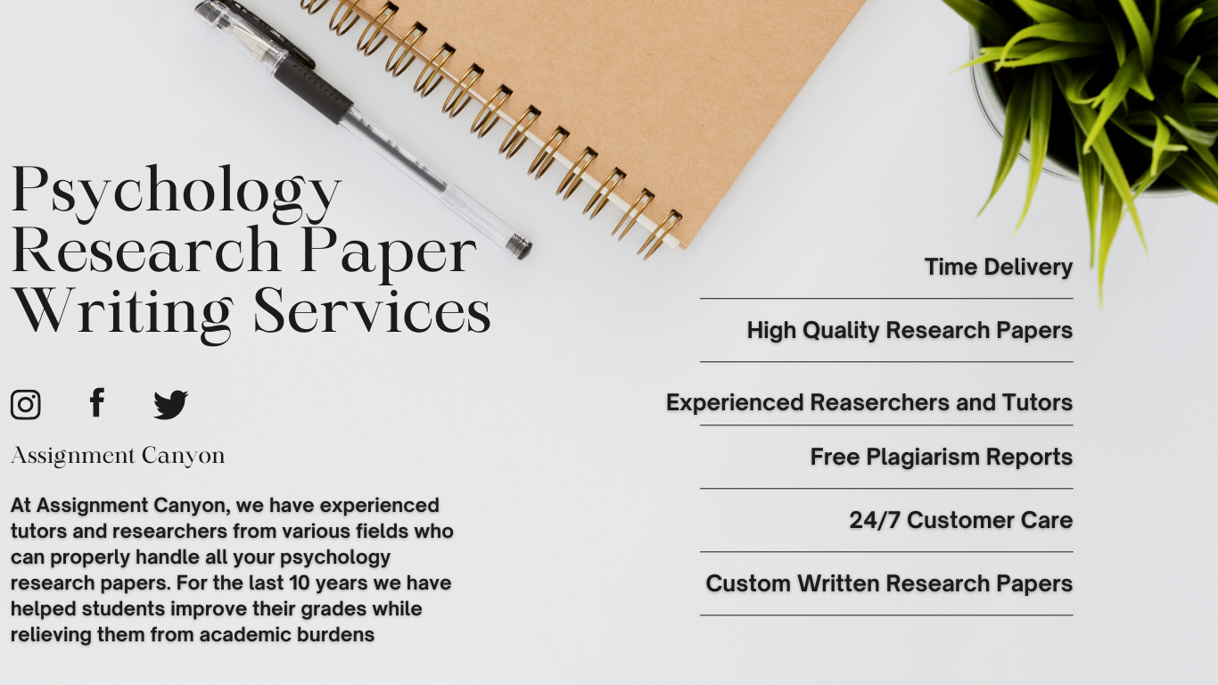 Psychology Research Paper Writing Services from Assignment Canyon