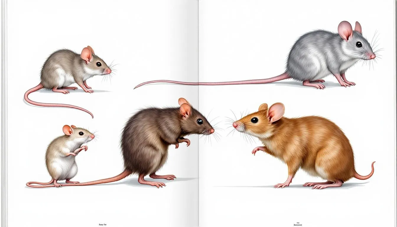 Visual guide to identifying common rodent carriers of hantavirus.