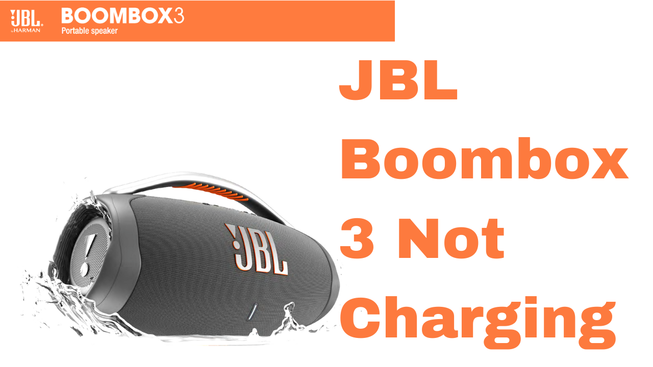 Why is my JBL Boombox 3 speaker not charging?
