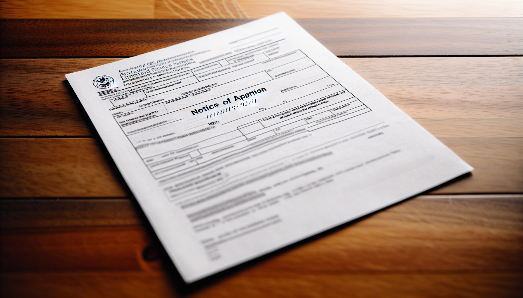 Photo of a Form I-797, Notice of Action/Approval