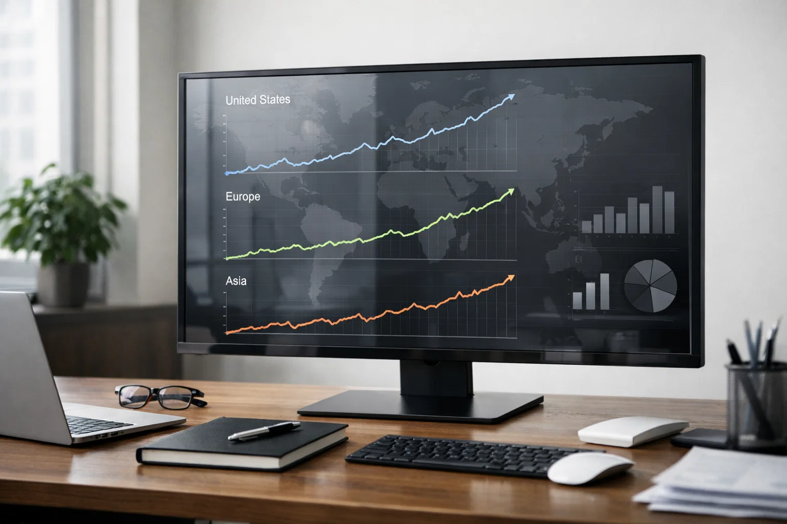 Long-term organic traffic growth across international search markets