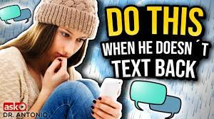 Do This When He Doesn't Text Back - Dating Advice - YouTube