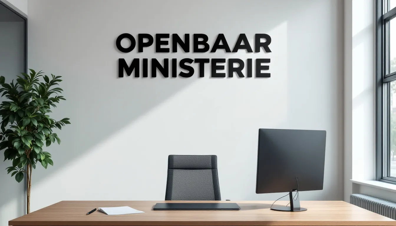De afbeelding toont een document met de tekst "OPENBAAR MINISTERIE" bovenaan, wat suggereert dat het gaat om een officiÃ«le mededeling van het openbaar ministerie met betrekking tot strafbare feiten en mogelijke strafbeschikking. Het document kan verwijzen naar de procedure van strafoplegging door de officier van justitie.