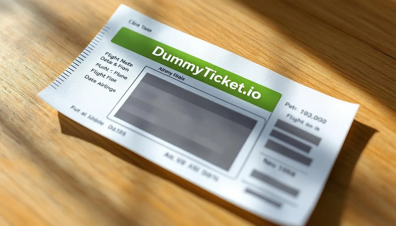 Order Your Embassy-Accepted Dummy Ticket