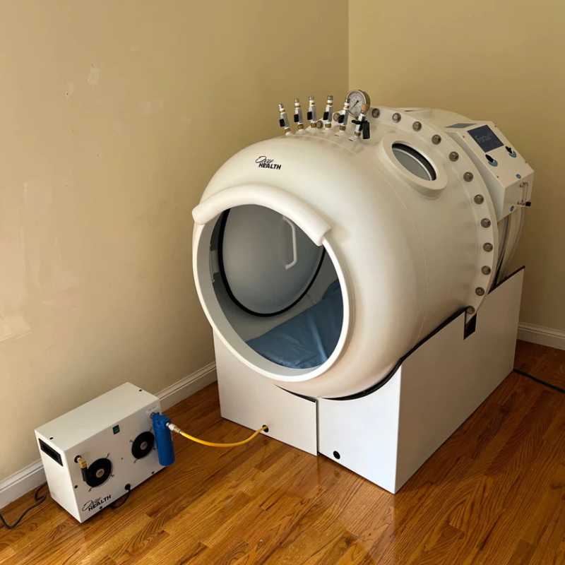 A photograph of the OxyHealth Fortius 420® in someone's home.