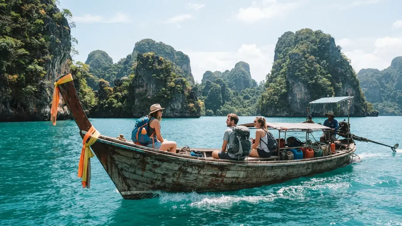 Traveler organizing onward proof for island and land-border routes