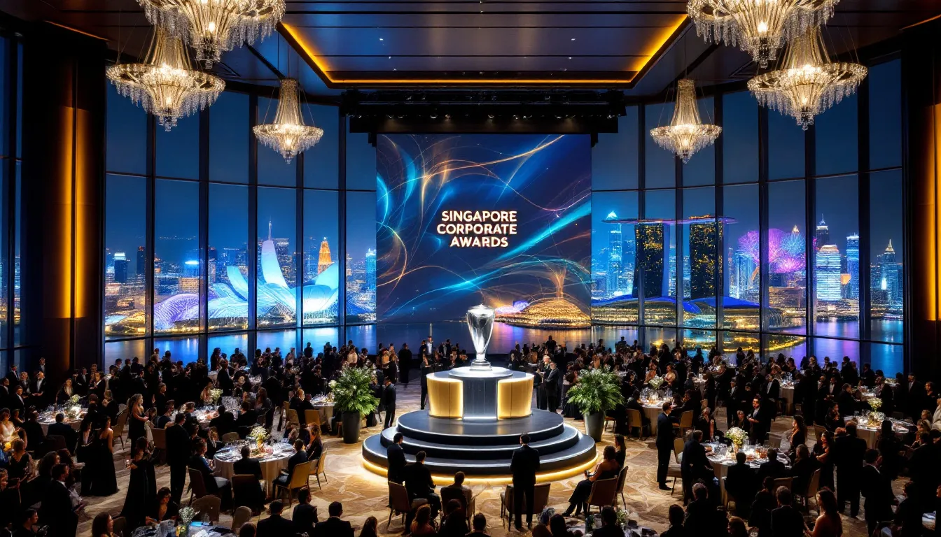 Criteria for evaluating excellence in Singapore Corporate Awards.