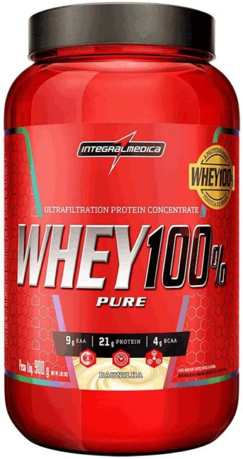 Whey 100% pure da Integralmédica. Fonte da imagem: Amazon
