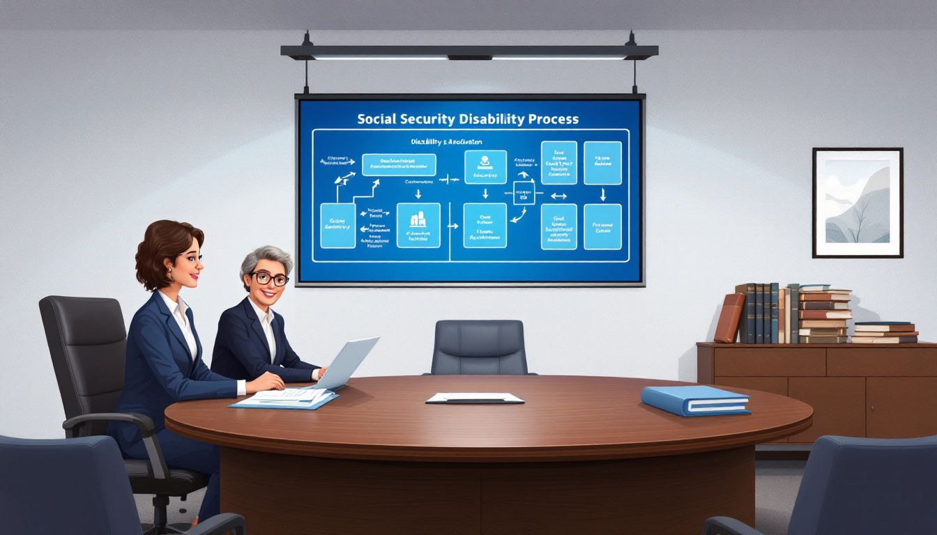 An overview of social security disability benefits with a visual representation.