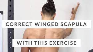 Correct winged scapula - DON'T SKIP THIS scapular rotation exercise -  YouTube