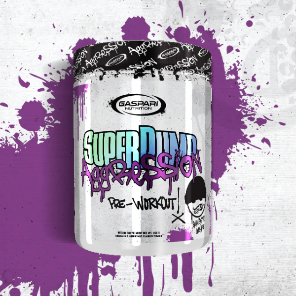 Image of the SuperPump Aggression pre-workout supplement.