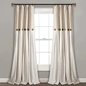 white boho curtains
