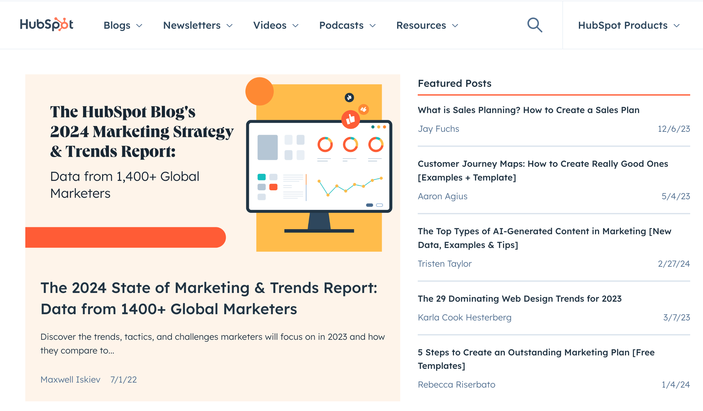 HubSpot blog