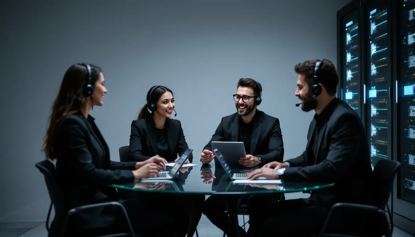 A professional IT support team providing excellent service for business.