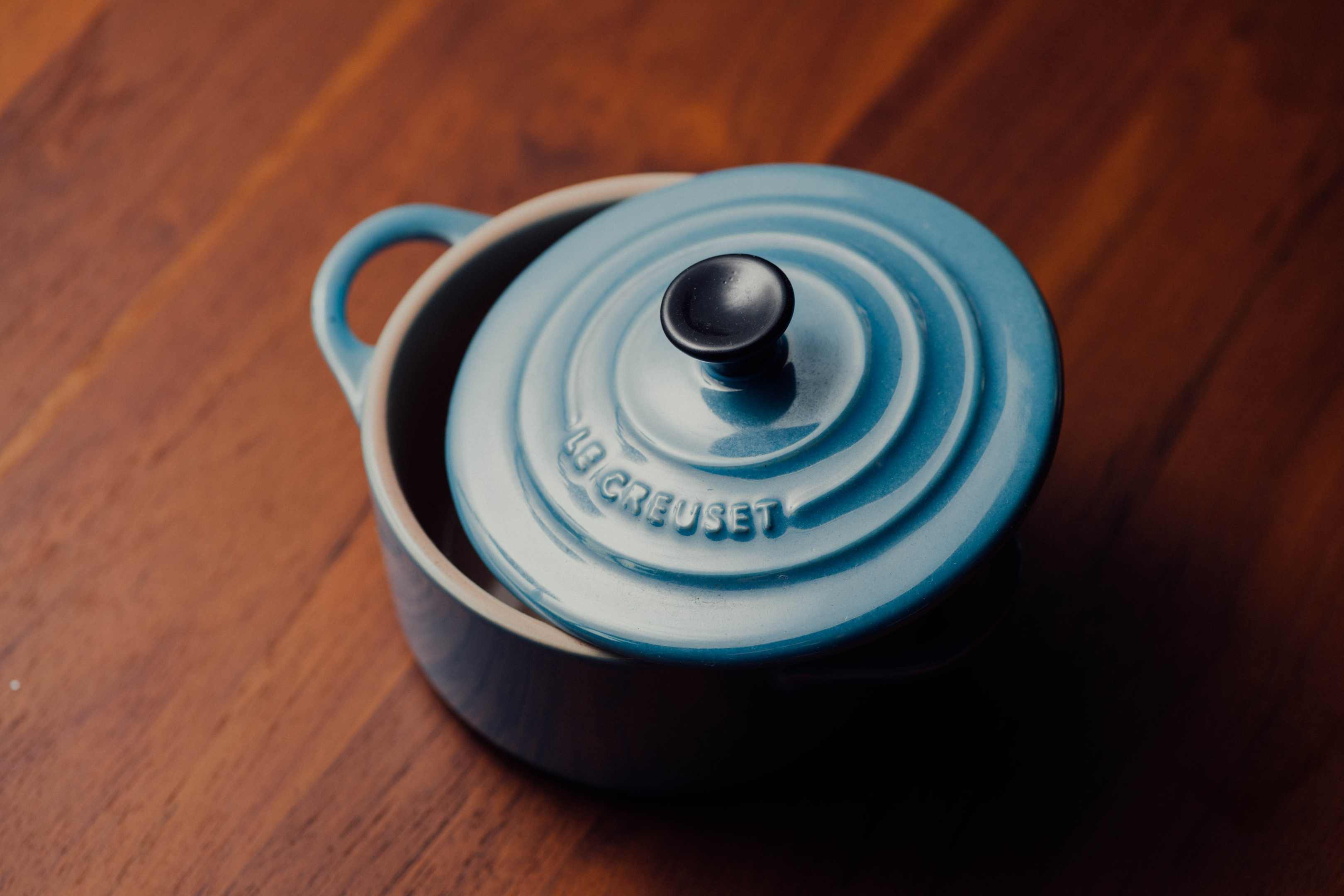 blue Le Creuset