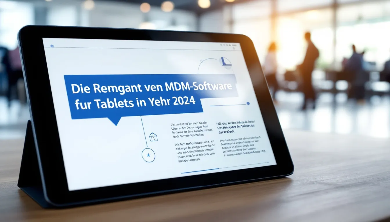 Die Bedeutung von MDM-Software für Tablets im Jahr 2024.