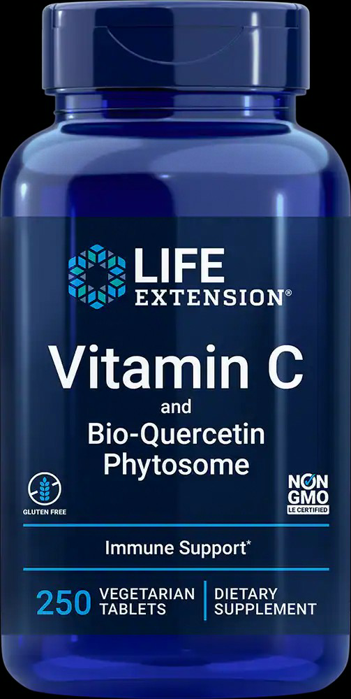 Life Extension Vitamin C & Bio-Quercetin Phytosome in post about Flavonoid Supplements