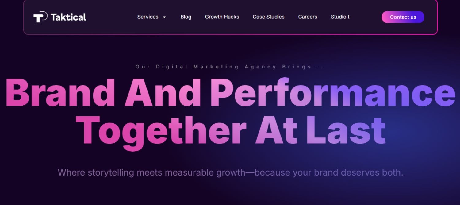 Taktical Digital: The Analytics-Obsessed Award Winning Agency