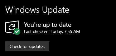 Fix #5 Windows update