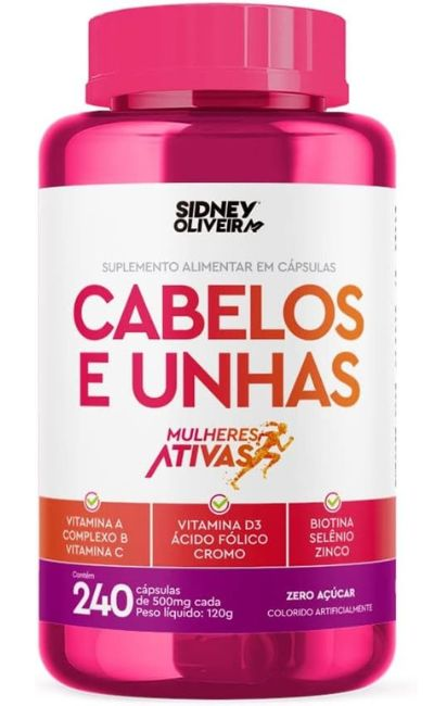 Biotina para unha e cabelo da Sidney Oliveira. Fonte da imagem: Amazon