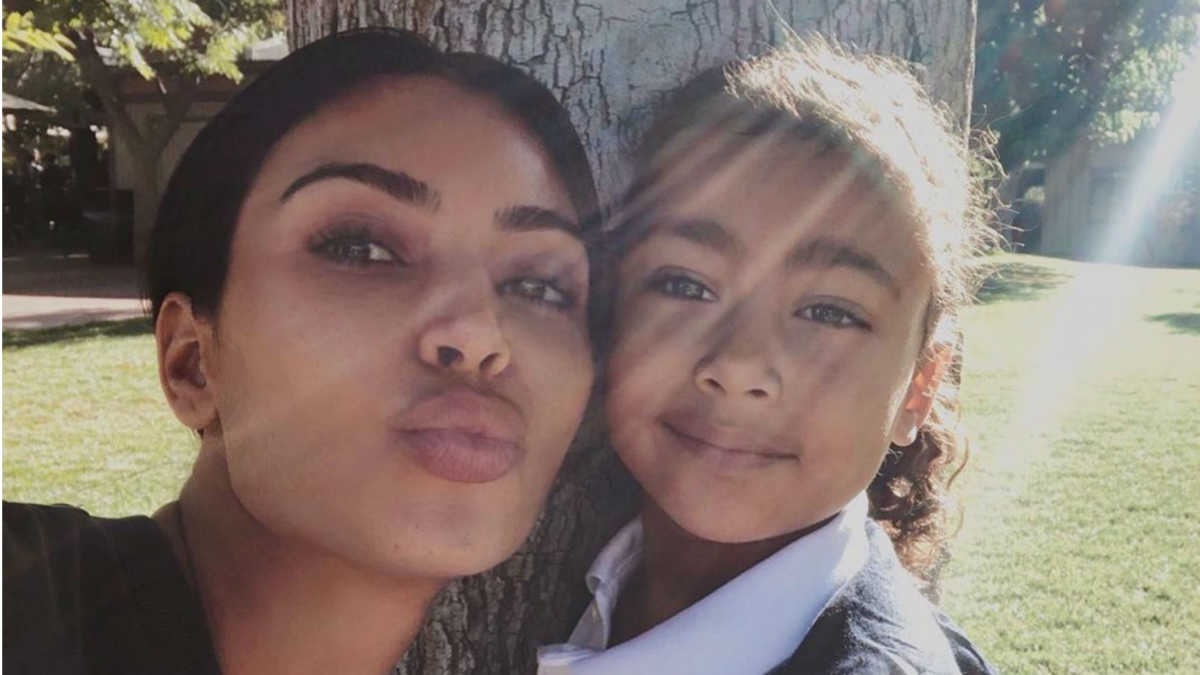 reality star kim kardashian and north west