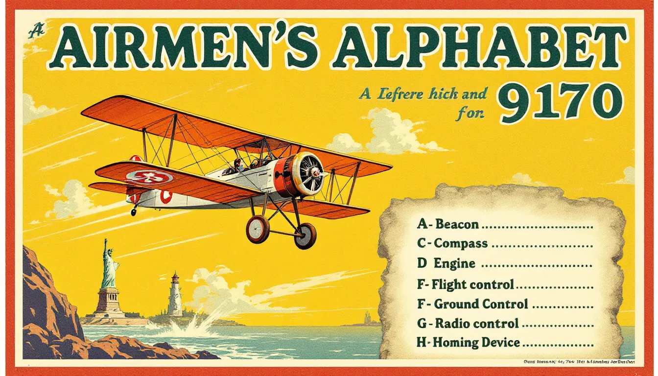 Historical context of the aviation alphabet development.