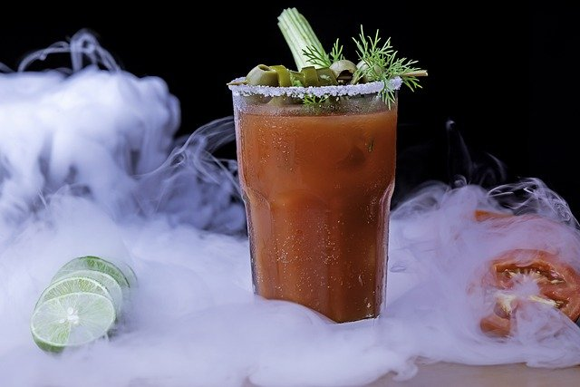 bloody mary, liquor, cocktail