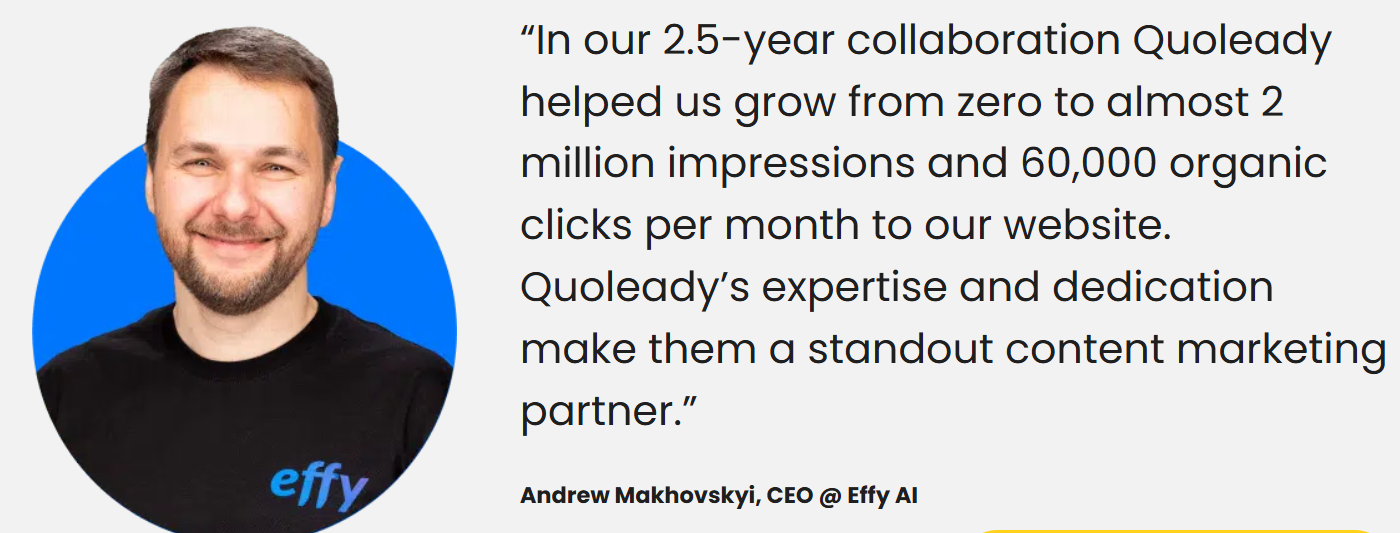 real life example, how Quoleady delivers high-quality SaaS backlinks