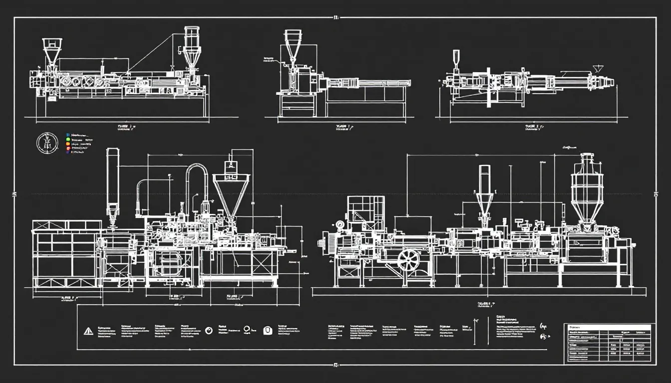 Different types of plastic sheet extruder machines.