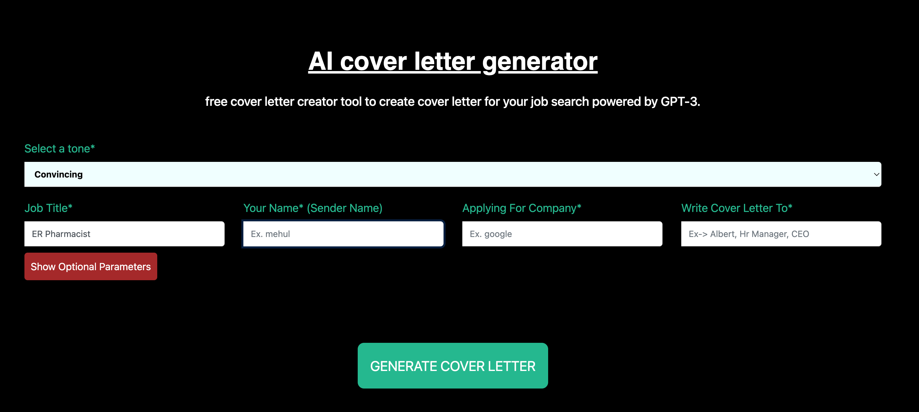 Cover Letter Generator You Can Use For Free