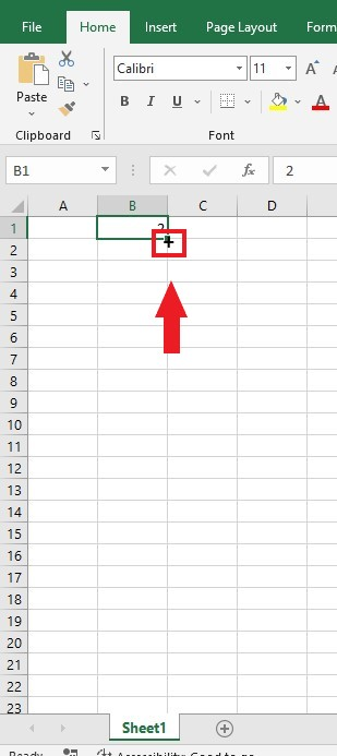 Excel Fill handle