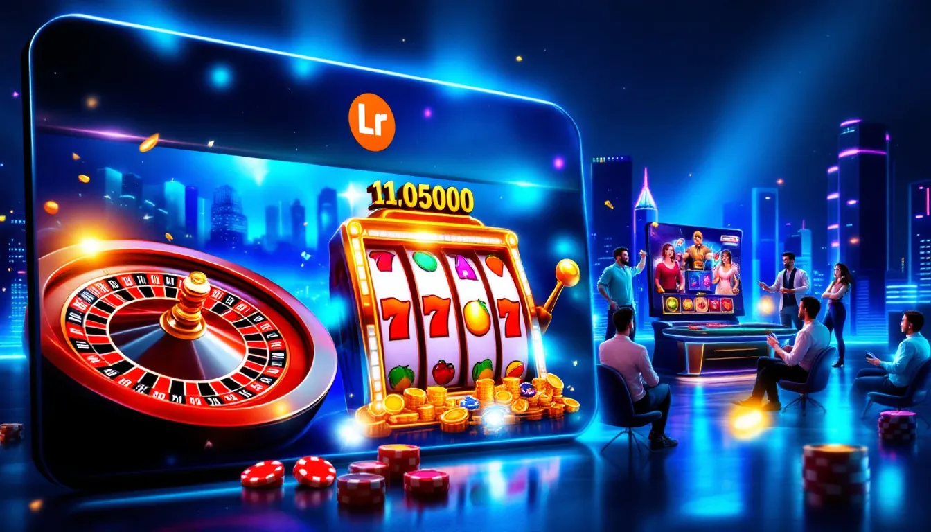 Vilkas nettikasinon käyttöliittymä, jossa esitellään erilaisia pelejä.