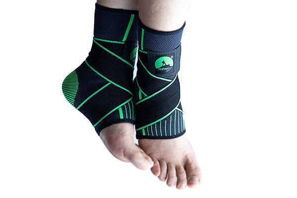 ecopower sports  ankle supports new design- with elasticated compression for foot and heel