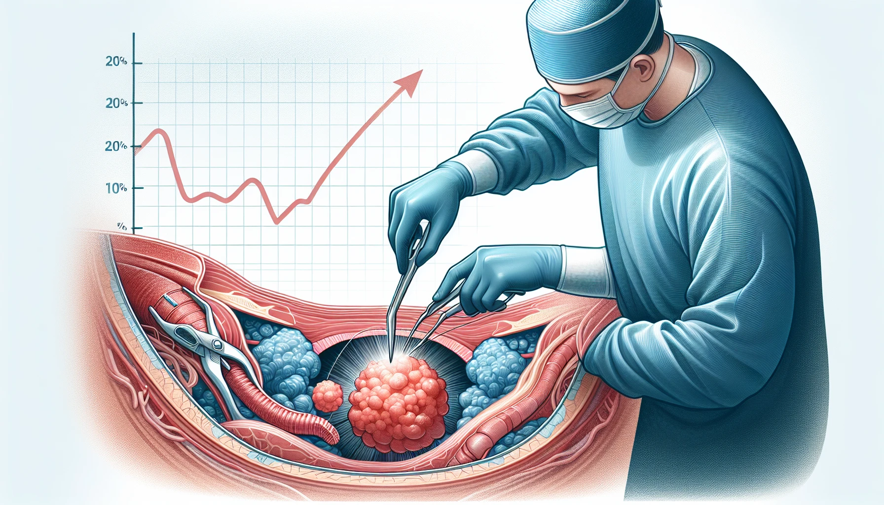 Illustration of cytoreductive surgery for peritoneal metastases