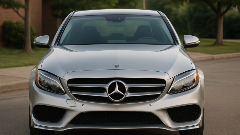 Windscreen of Mercedese protected by 70% tint film